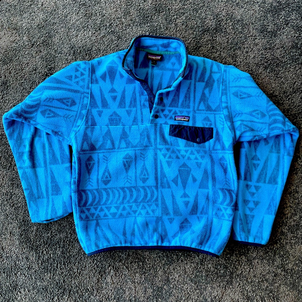 Patagonia Blue Tribal Synchilla